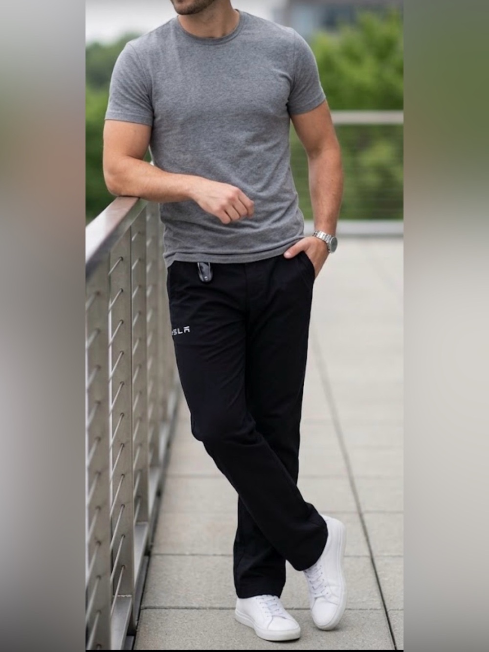Tesla Black Men's Pants